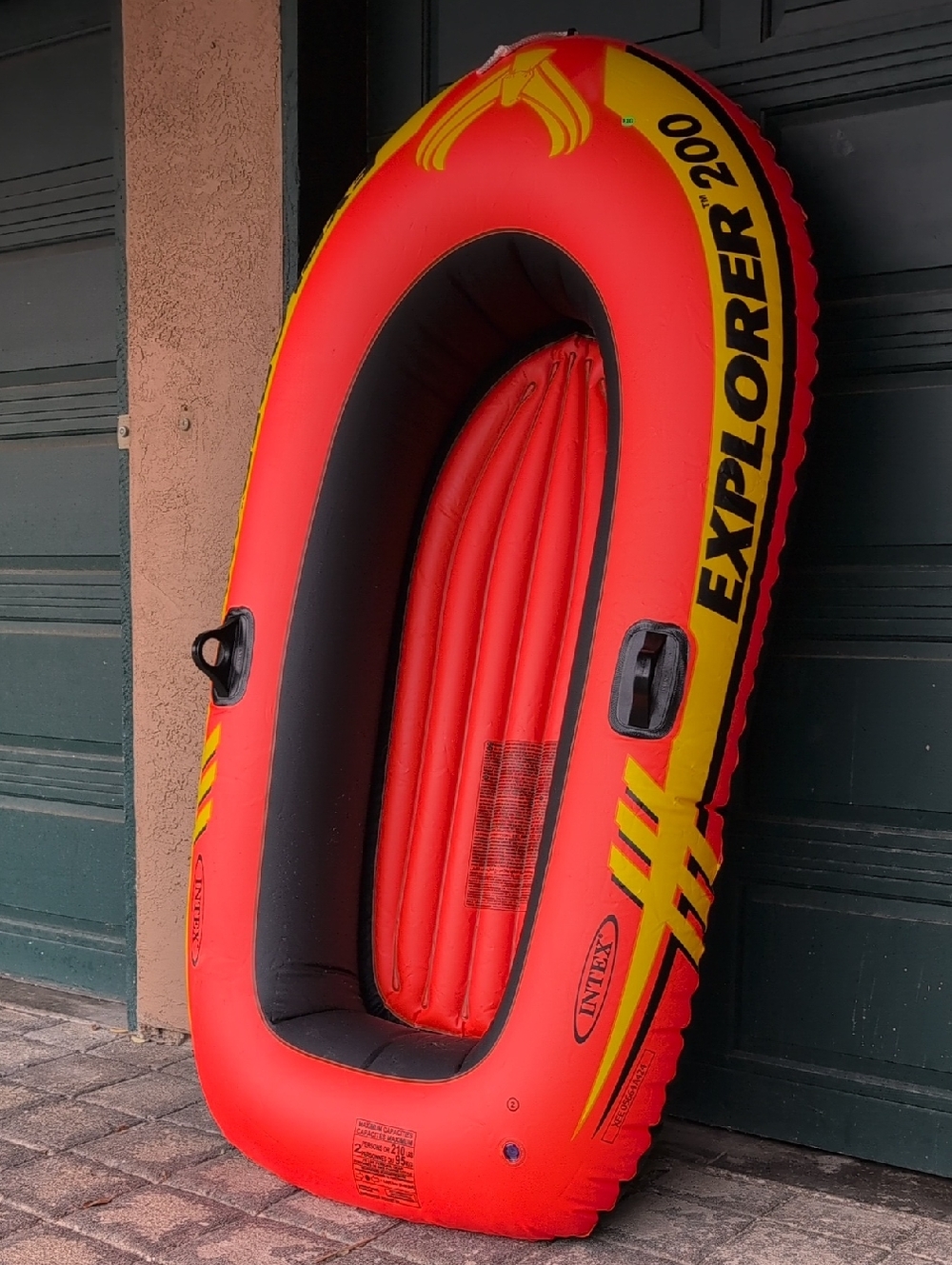 Intex Explorer 200 Red & Yellow Inflatable 2 Person Boat